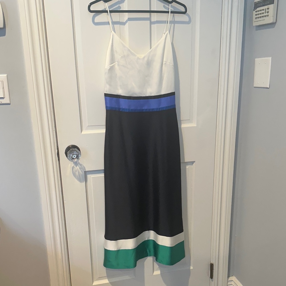 Colorblock Spaghetti Strap Dress
